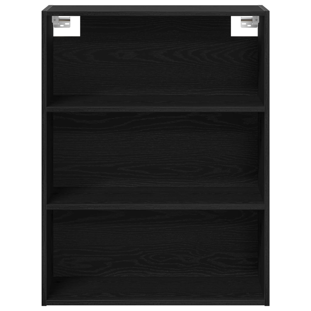 Highboard  in quercia nera 69.5x34x180 cm in legno ingegnerizzato