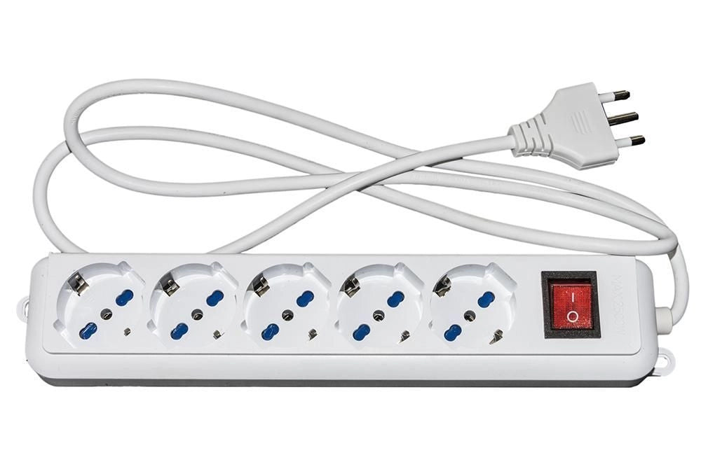emmegi LKMP05L prolunghe e multiple 1,5 m 5 presa(e) AC Interno Bianco