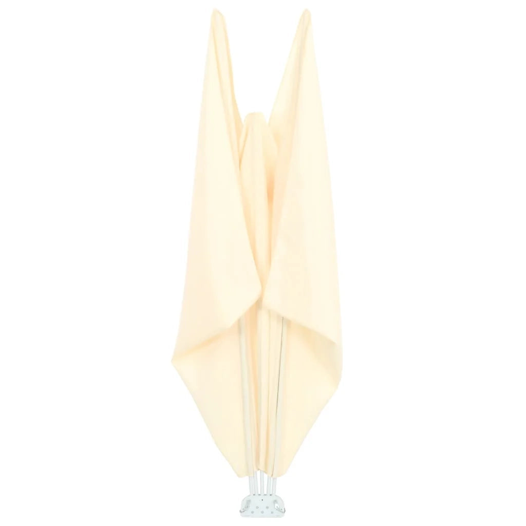 Tenda da sole laterale retrattile/schermo privacy per patio giardino terrazza balcone 300 x 150 cm crema 02_0007067