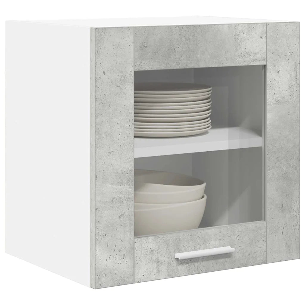 Armadio pensile Riga 2 pcs Grigio cemento 40 x 31 x 40 cm 884201