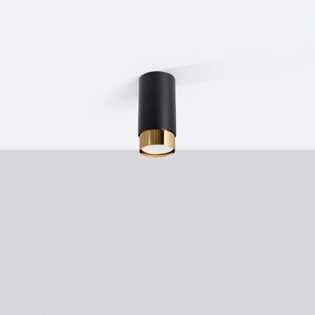 Lampada da soffitto NERO 12,5 nero/oro
