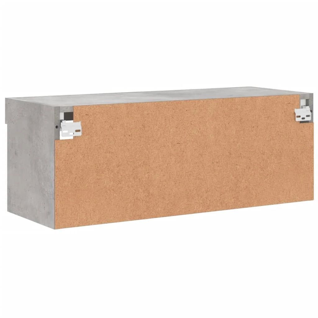 Mobile TV multimediale mensola TV credenza mobile TV per sala da pranzo soggiorno camera da letto con luci LED 80 x 30 x 30 cm grigio 02_0026615