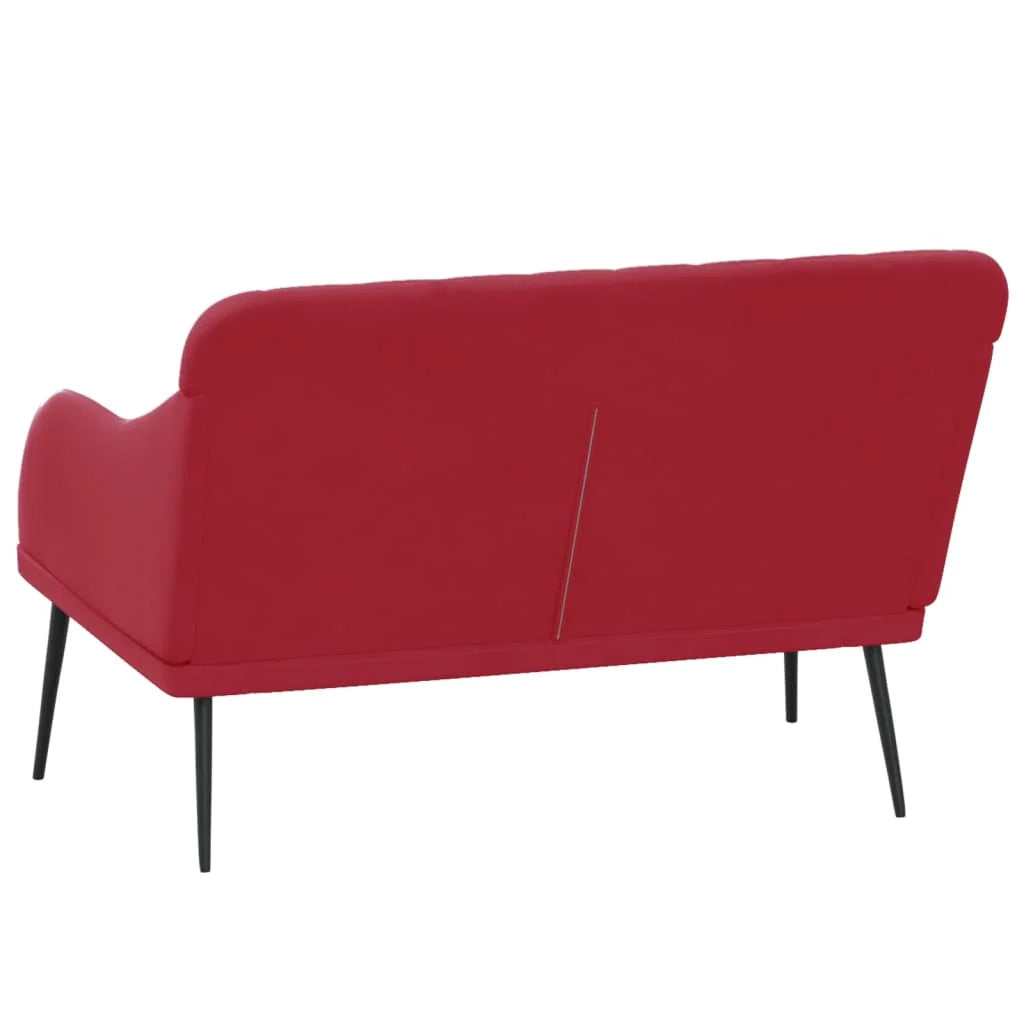 Panca/panca rosso bordeaux x 110 x 76 x 80 cm velluto 02_0010579