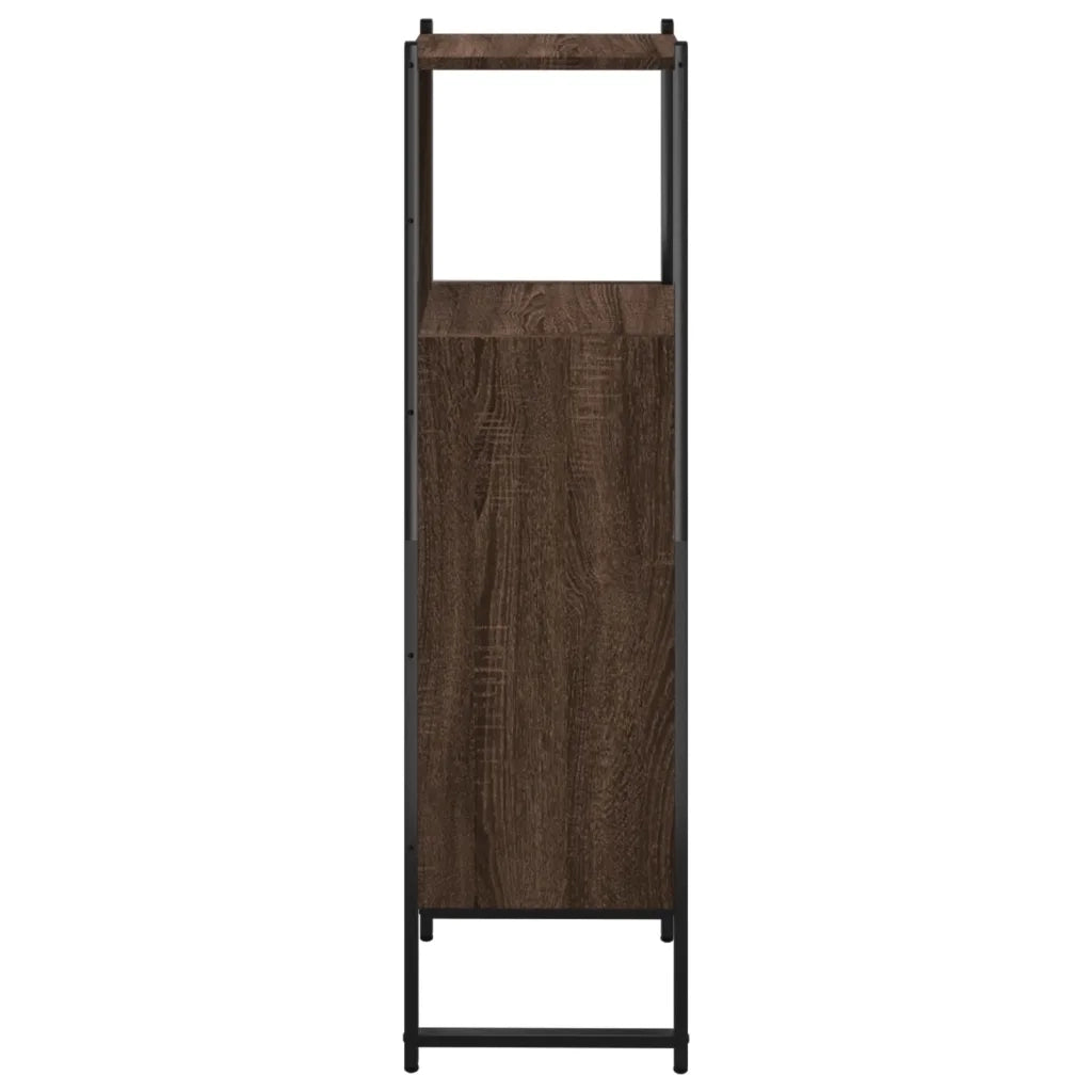 vidaXL Mobile da Bagno Rovere Marrone 33x33x120,5 cm Legno Multistrato