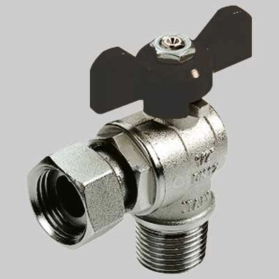 VALVOLA A SFERA A SQUADRA FIL. MASCHIO CON GIRELLO  1/21/2 G     TIEMME