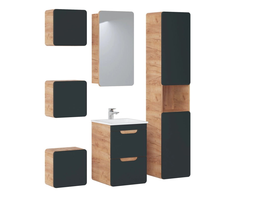 Mobile sottolavabo 40 cm 2 cassetti Aruba Cosmos 40 x 59 x 41 cm