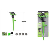 Trade Shop - Irrigatore A Settore Regolabile Con Innesto Rapido Per Prato Giardino 300mm 90003 -