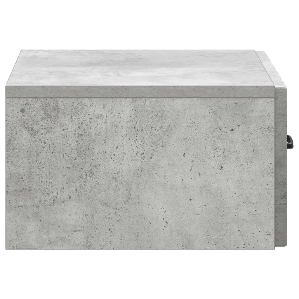 Mobiletto da notte a muro Grigio Cemento 49 x 34,5 x 20 cm 898961