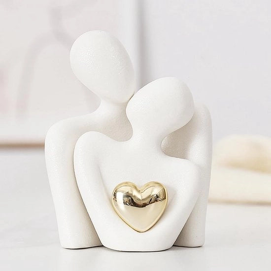 Disegno abbracciante di coppia, coppia, figure astratte, oggetti decorativi per divani TV, salotti e camere da letto. Regali romantici per San Valentino, anniversario e compleanno.