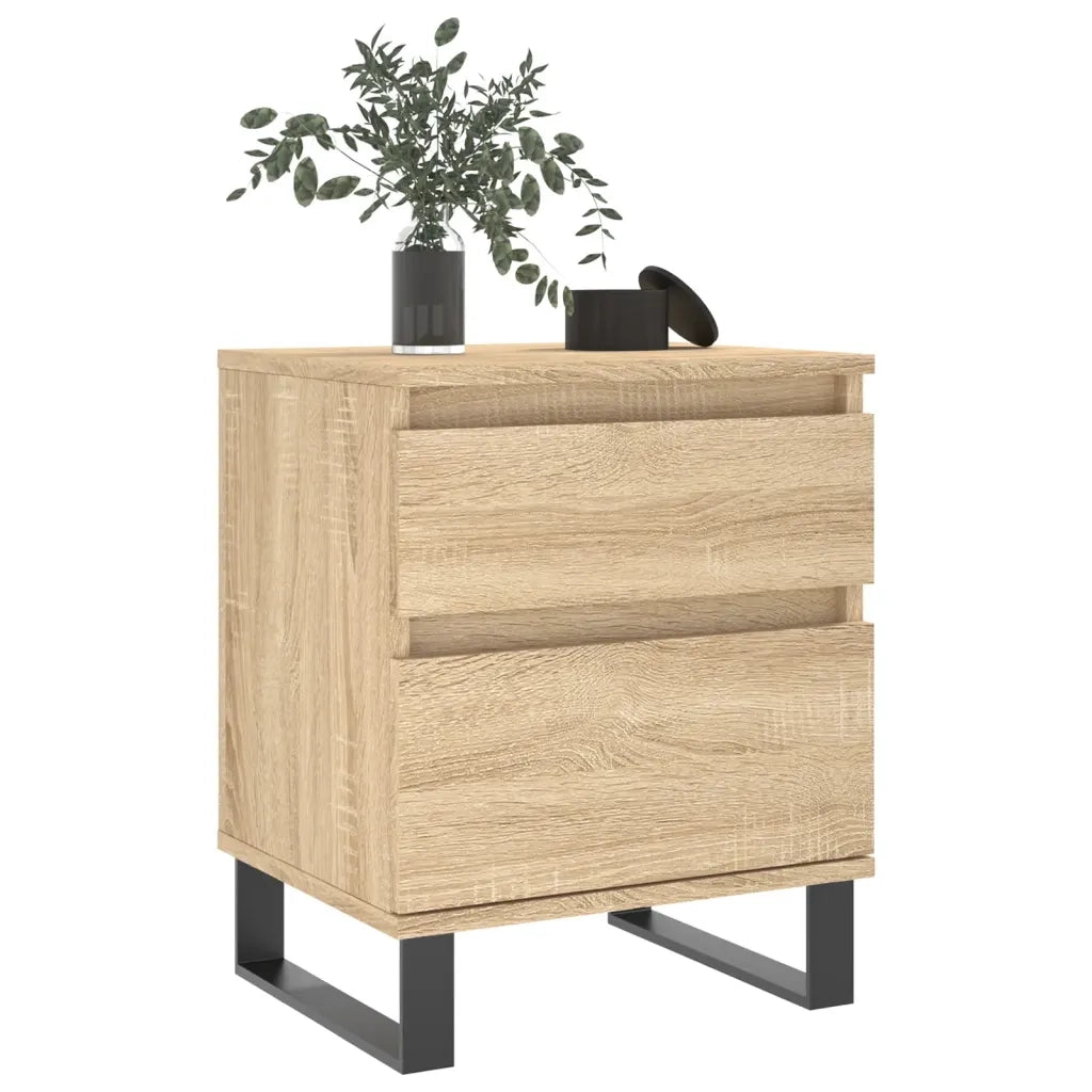 Comodino | Armadio da Notte | Mobiletto da notte Rovere Sonoma 40x35x50 cm in Legno Multistrato