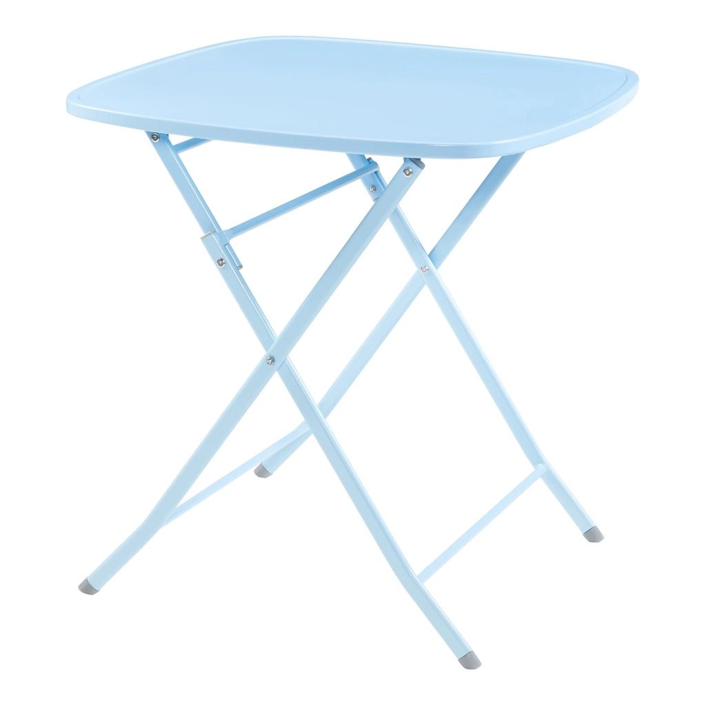 Tavolo da giardino pieghevole 71 x 70 x 70 cm azzurro cielo 03_0011038