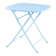 Tavolo da giardino pieghevole 71 x 70 x 70 cm azzurro cielo 03_0011038
