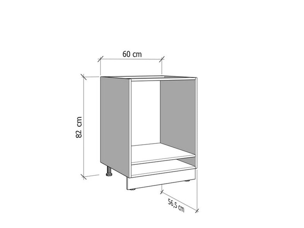 Mobile da Cucina Saracena, Dispensa da Cucina un Cassetto, 60x56.5x82h cm Beige