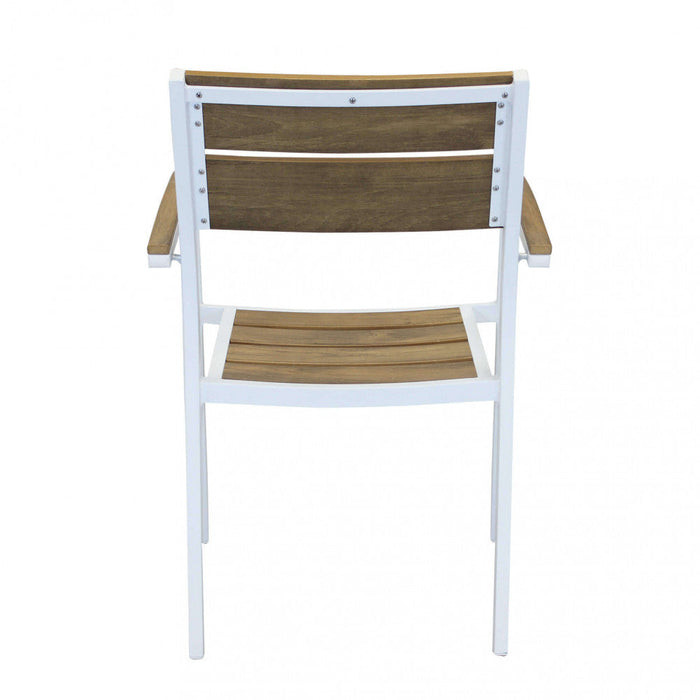 Poltrona Cayman 56x58x85 h cm in Alluminio Bianco