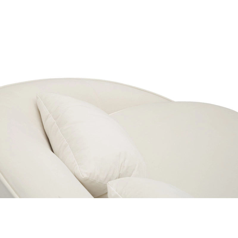 Divano 3 Posti Oslo Con Cuscini Crema cm 185x84x68