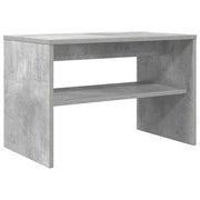 Mobile TV rettangolare moderno con pratici ripiani soggiorno 60 x 35 x 40 cm legno ingegnerizzato grigio cemento 02_0058340