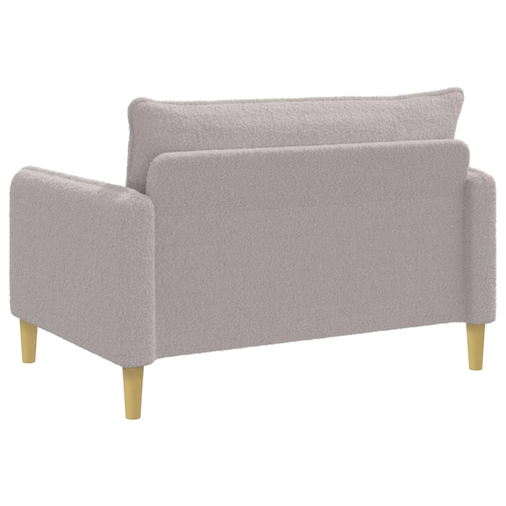 Poltrona XXL Grigio Chiaro Bouclé 42043562