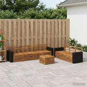 Set divani 8 pz Legno di Acacia Massello 3384120
