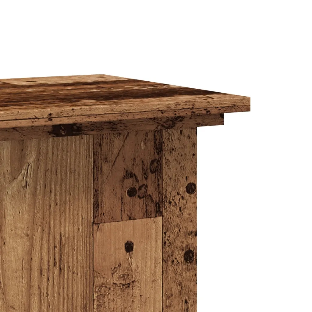 Supporto per Piante Legno Vecchio 33x33x60 cm Legno Multistrato