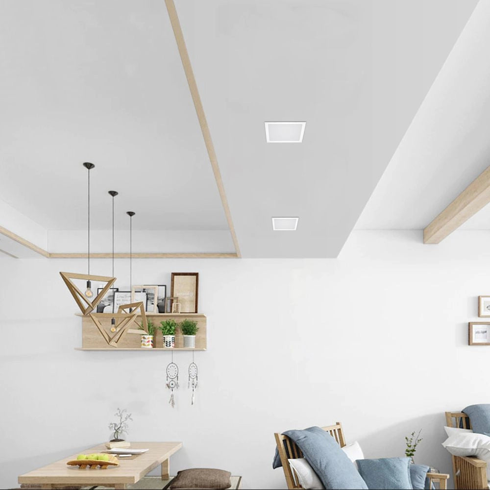 Downlight incasso quadrato bianco 22,4cm 18W 4000K Videx