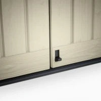 Porta Attrezzi da Giardino Store-It-Out Arc, 1200L, Effetto Legno, Beige, 145,5x82x125H cm