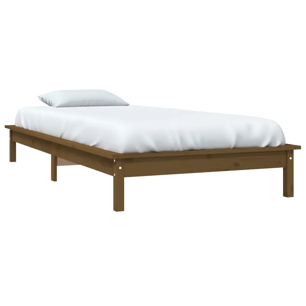 Giroletto senza Materasso Ambra 90x200cm Legno Massello 820529