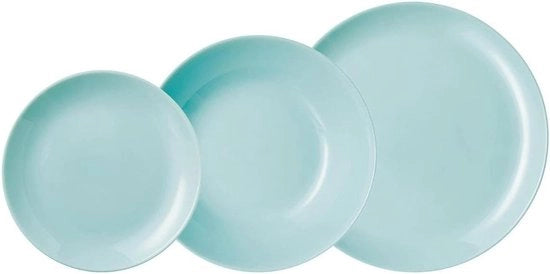 Set da tavola in vetro opalescente per 6 persone - Diwali 18 delizioso