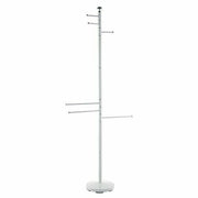 Piantana porta Asciugamani o Accappatoio Appendi Bagno Acciaio Bianco 177cm