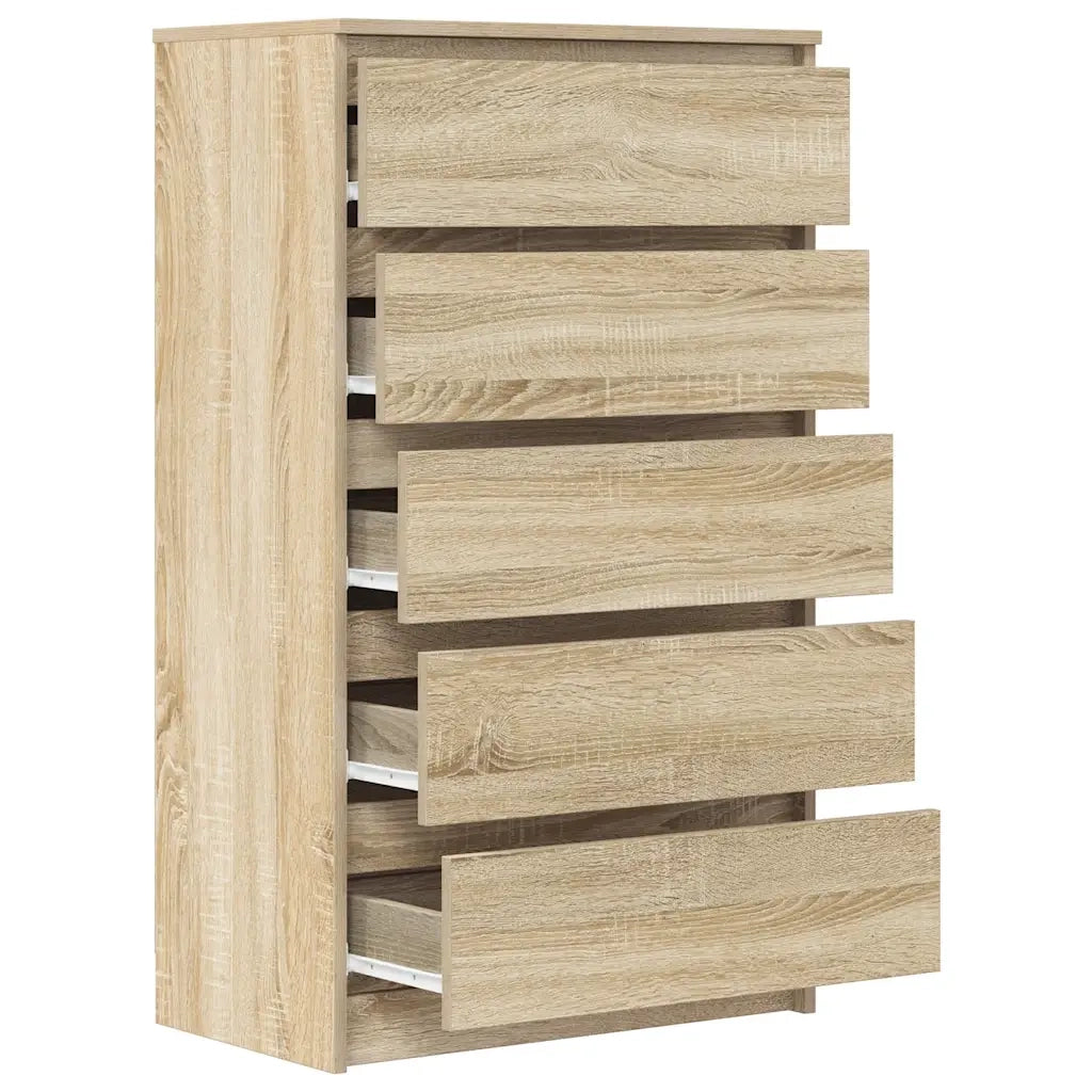 Cassettiera Rovere Sonoma 60x36x103 cm in Legno Multistrato 823019