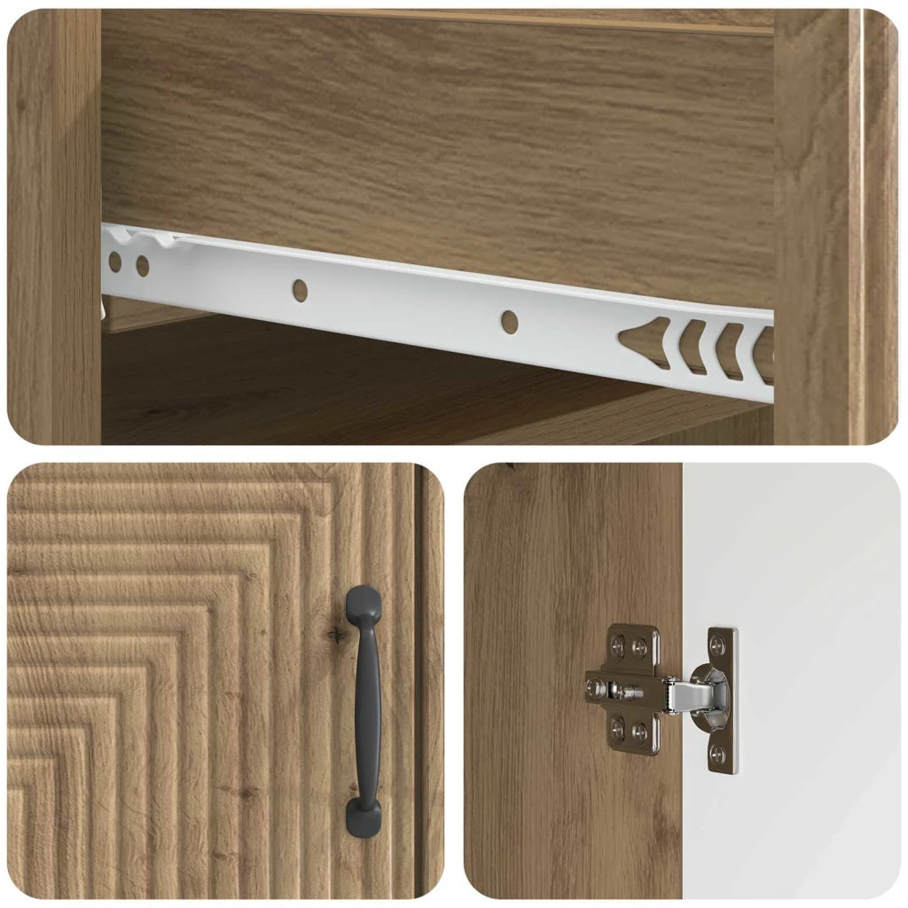 Credenza con cassetto Rovere Artigianale 66 x 34,5 x 89,5 cm 894874