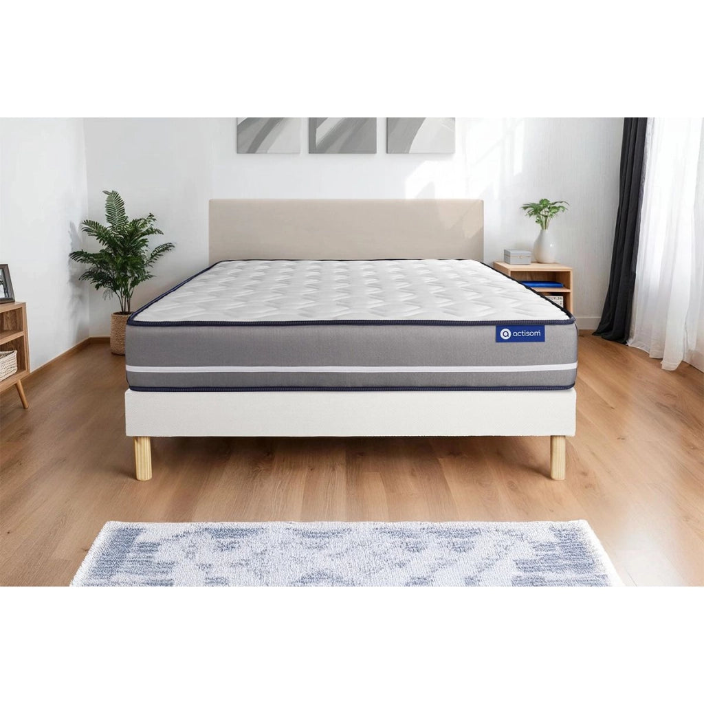 Kit rete e materasso matrimoniale Actimemo pur 140x190cm - Spessore : 20cm- memory foam - rigido