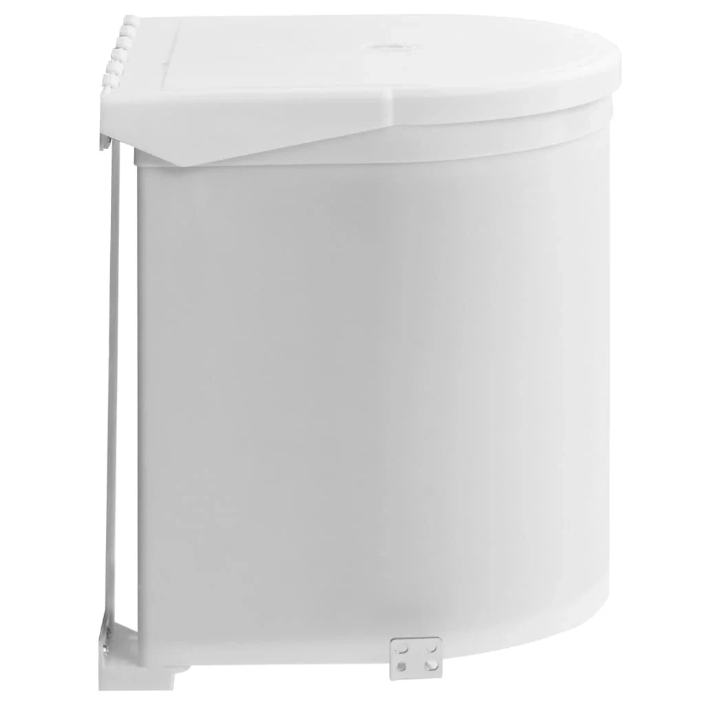 Pattumiera da cucina integrata in plastica bianca da 12 litri 02_0006062