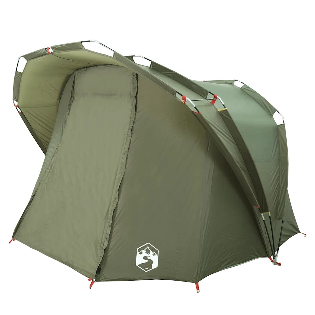 Tenda da Pesca per 4 Persone-Tenda da campeggio Verde Oliva Impermeabile 631827
