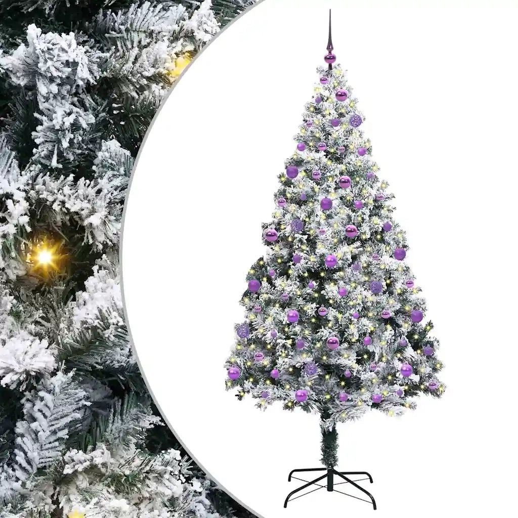 Albero di Natale artificiale con 300 LED Bianco 210 cm 3396977