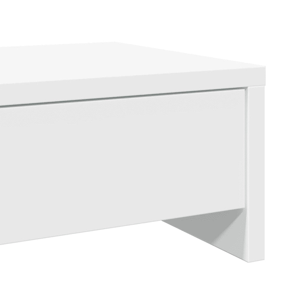 Supporto Monitor con Cassetti Bianco 50x27x15 cm in Truciolato