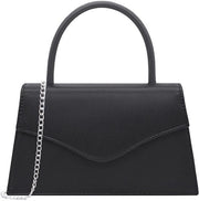 Borsa da Cocktail per Donna con Pelle in Pelle (Stampata Nero)