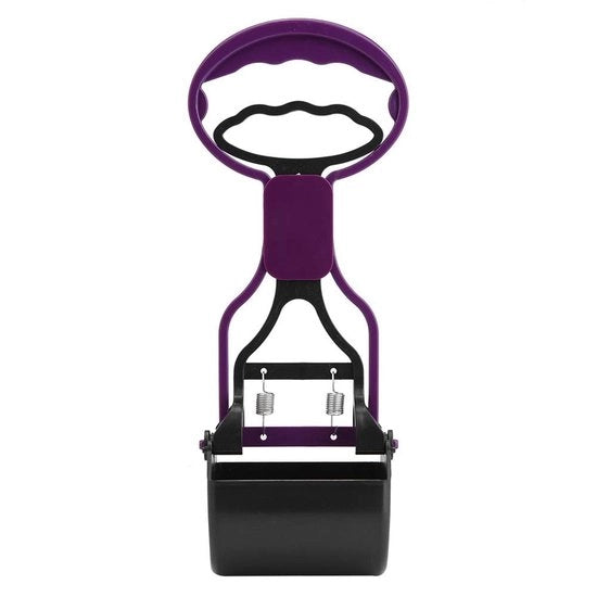 Scopone per cani con manico lungo - Raccoglitore di escrementi - Portatile - Leggero - Materiale plastico duraturo - Per la raccolta di escrementi - Scopone per cani