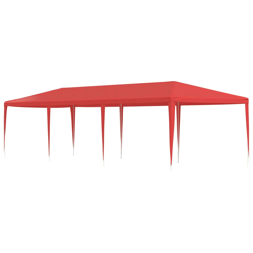 Tenda Party Rosso 900 x 300 x 255 cm PE e Acciaio