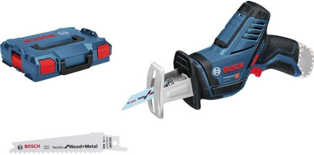 Bosch Professional 12V System Sega Universale a Batteria Gsa 12V-14 (Incl. 2 Lame, senza Batterie e Caricabatteria)