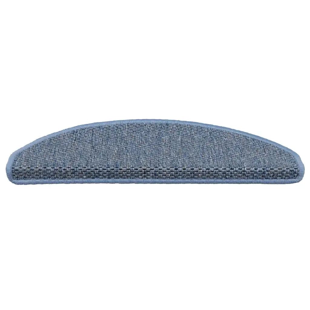 Tappeti Autoadesivi per Scale Aspetto Sisal 30 pz | Gradini per Scale 65x21x4 cm Blu