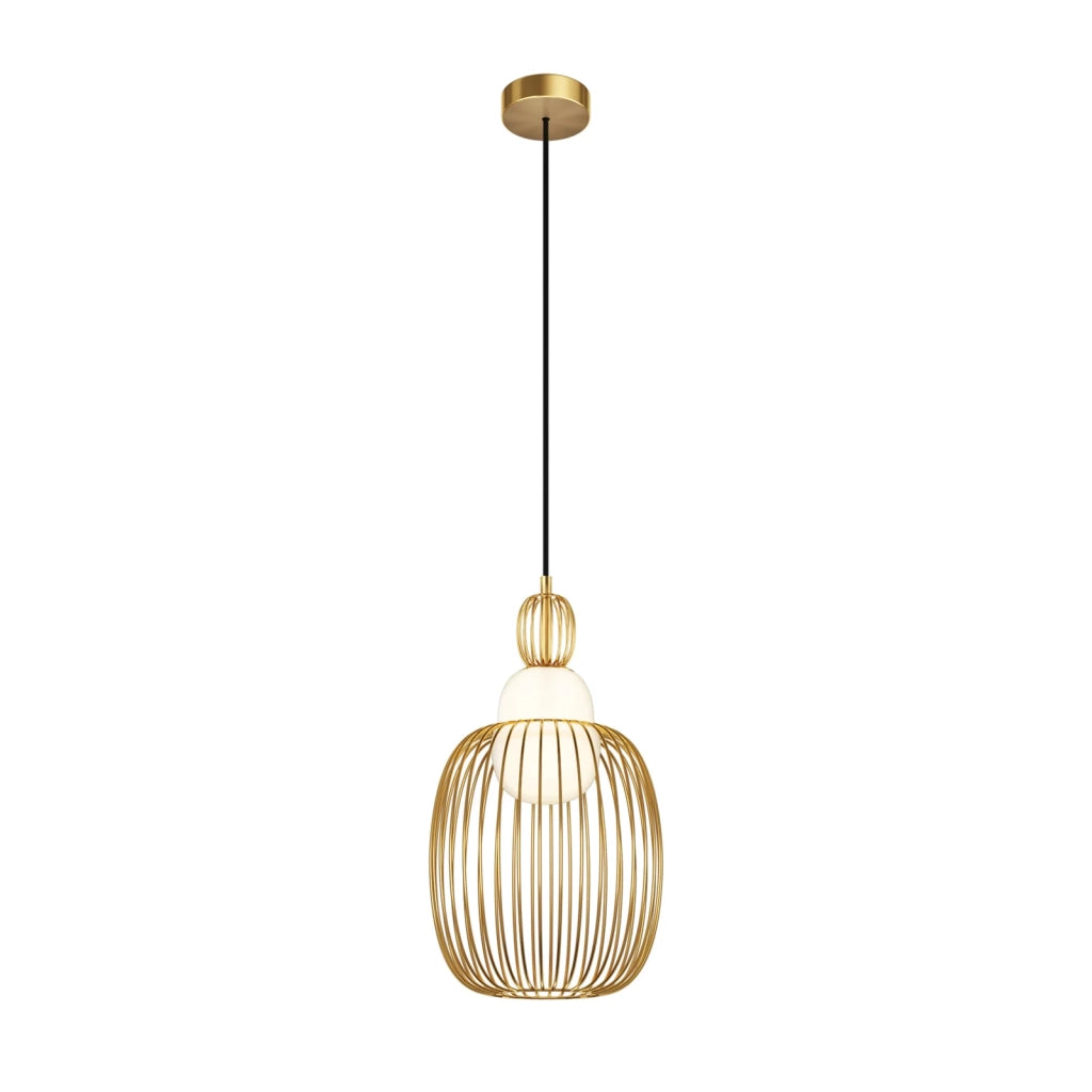 Maytoni Sospensione Contemporanea Levitation 1 luce G9 ottone metallo vetro