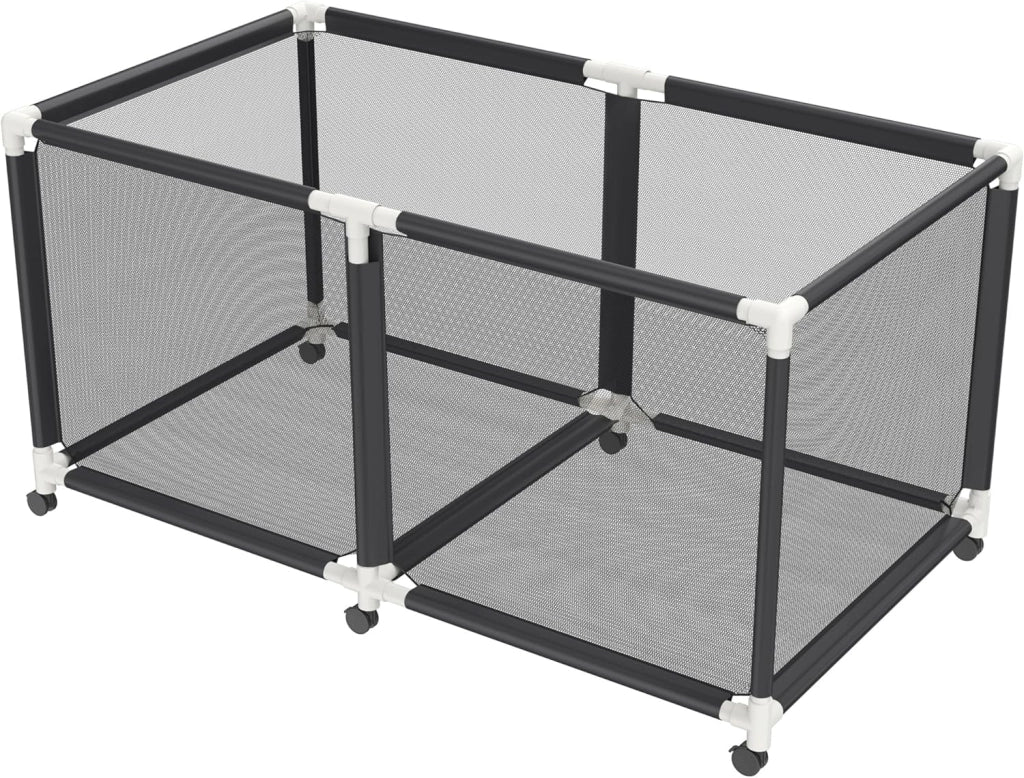 Carrello per palloni, 160 x 79 x 88 cm, con 4 rotoli, in rete di nylon per calcio, basket, pallavolo