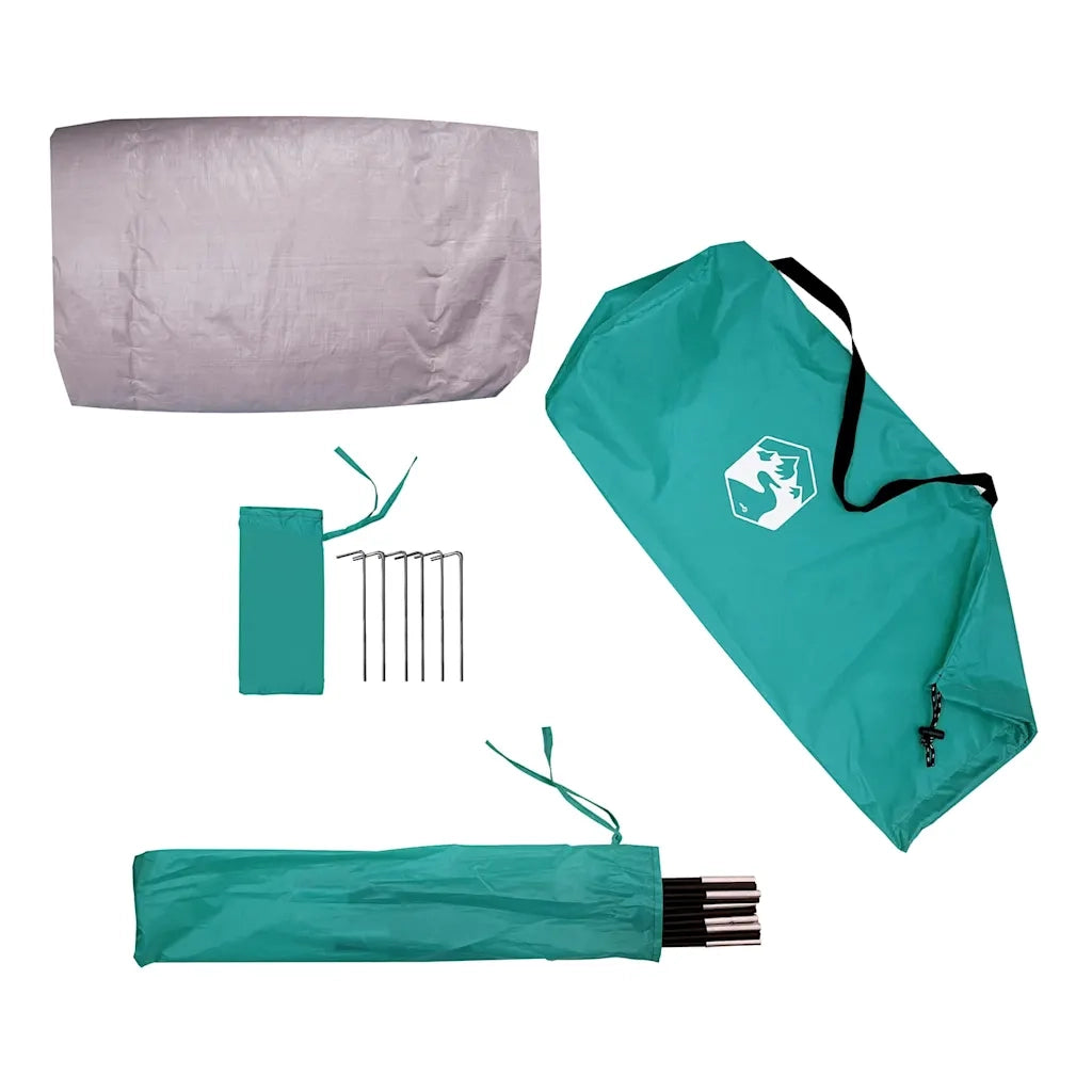 Tenda da Spiaggia 2 Persone Verde Mare Impermeabile 4009579