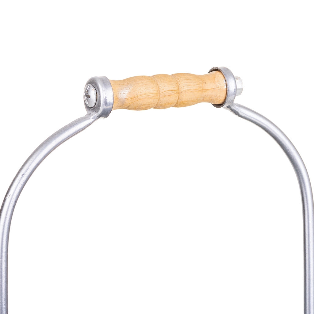 Cestino metallo argento 30,5x18x20/37h