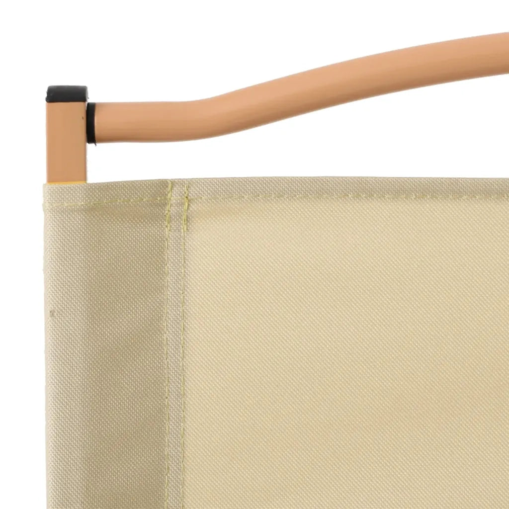 Sedie da Campeggio 2 pz Beige 54x55x78 cm Tessuto Oxford 319484