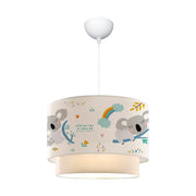 Lampadario/luce a sospensione per bambini E27 70 cm motivo koala 03_0007546