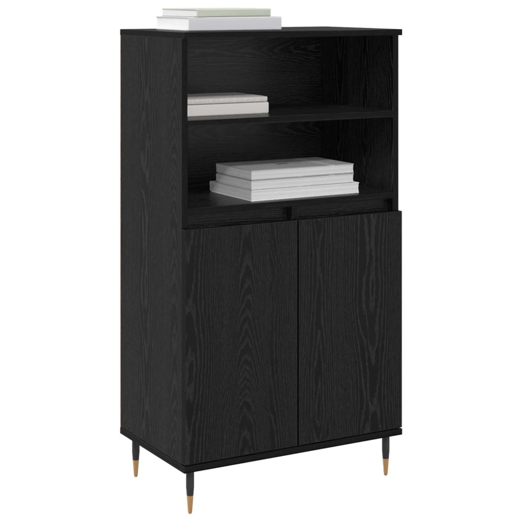 Credenza Nero 60 x 36 x 110 cm Legno multistrato 879618