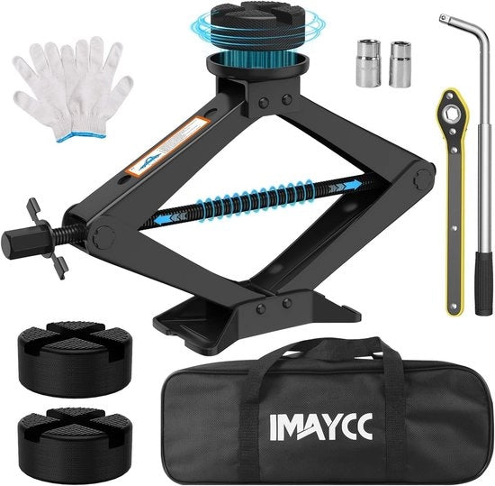 Kit di sollevamento universale 2500 kg con supporto in gomma per manutenzione e pronto soccorso dell'auto