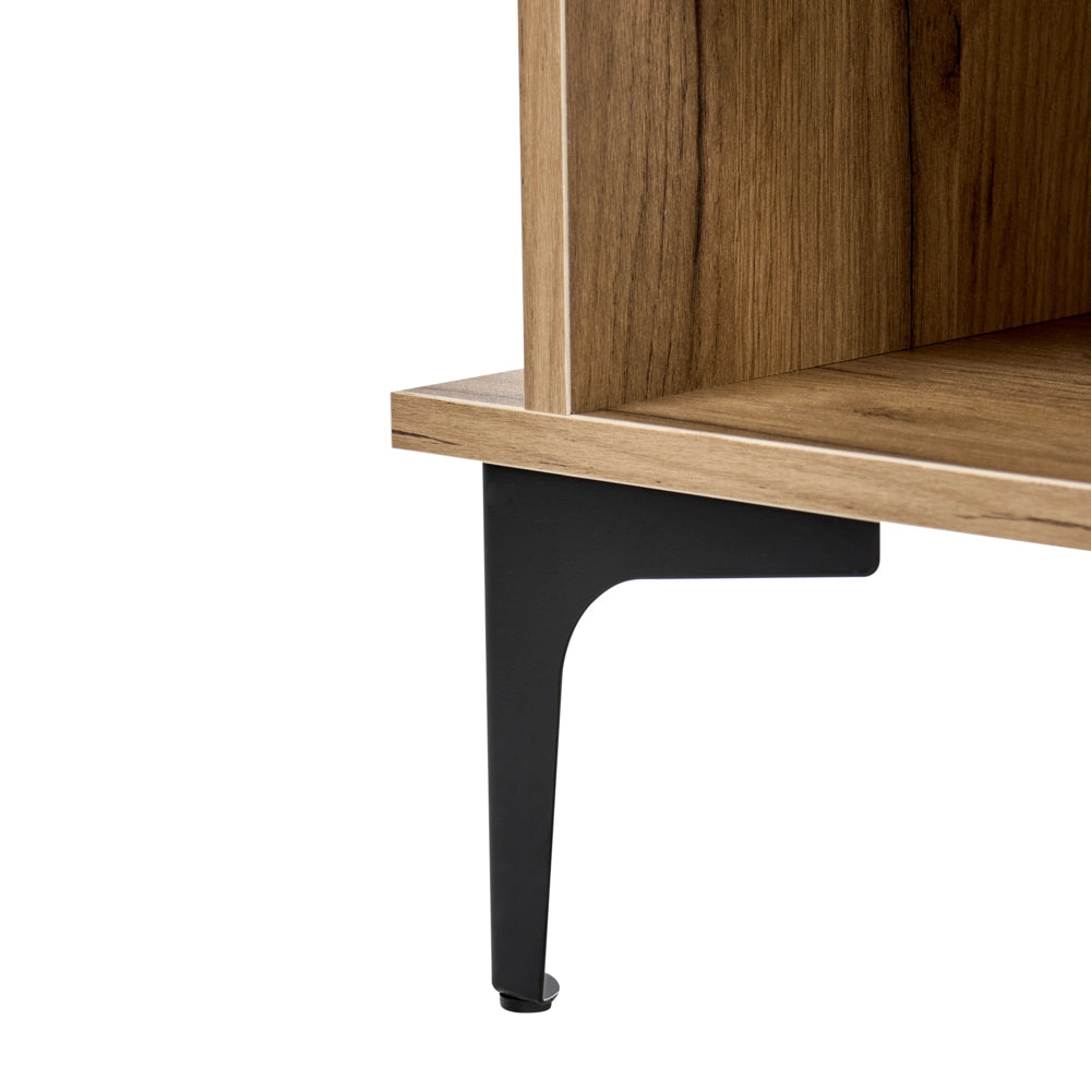 Mobile contenitore per ingresso con scarpiera L 120 cm A 170 cm Armadio Appendiabiti Specchio Truciolato Marrone chiaro