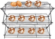 Portatile Raffreddatore a Multi Livelli con Progetto di Risparmio di Spazio - Reticolo di Acciaio in Acciaio Rectangolare - Raffreddatore Portatile per Cakes e Biscotti